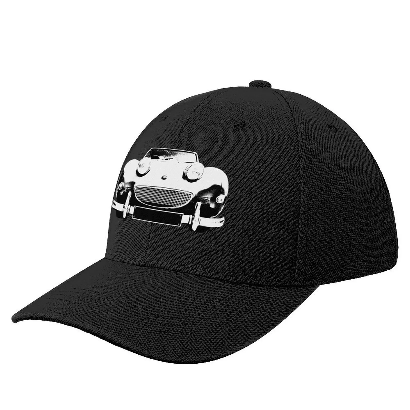 Austin Healey Sprite British 1960s classic car monoblock black and white Baseball Cap |-F-| Golf Men Women's