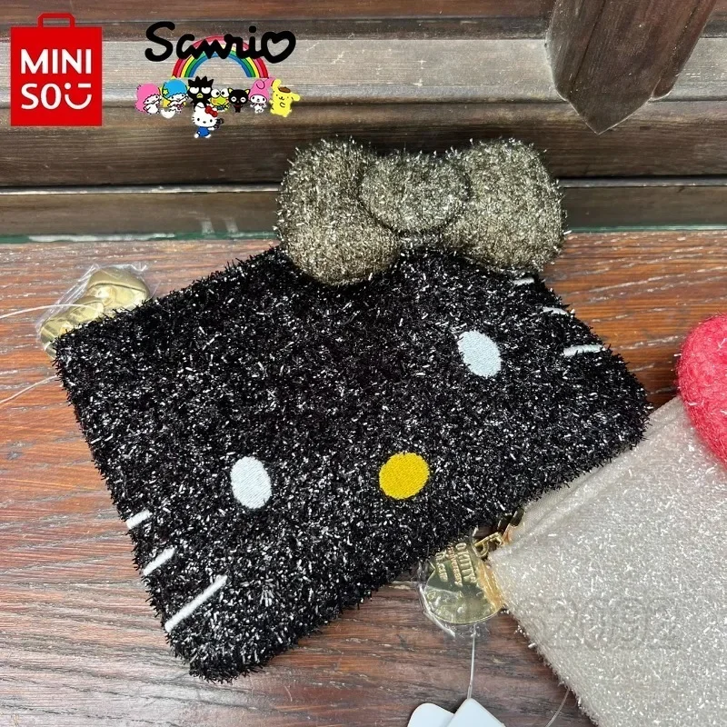  Hello Kitty New Shiny Coin Purse Luxury Brand Fashion Women's Coin Purse Cartoon Cute Fashion Trend Shiny Coin Purse