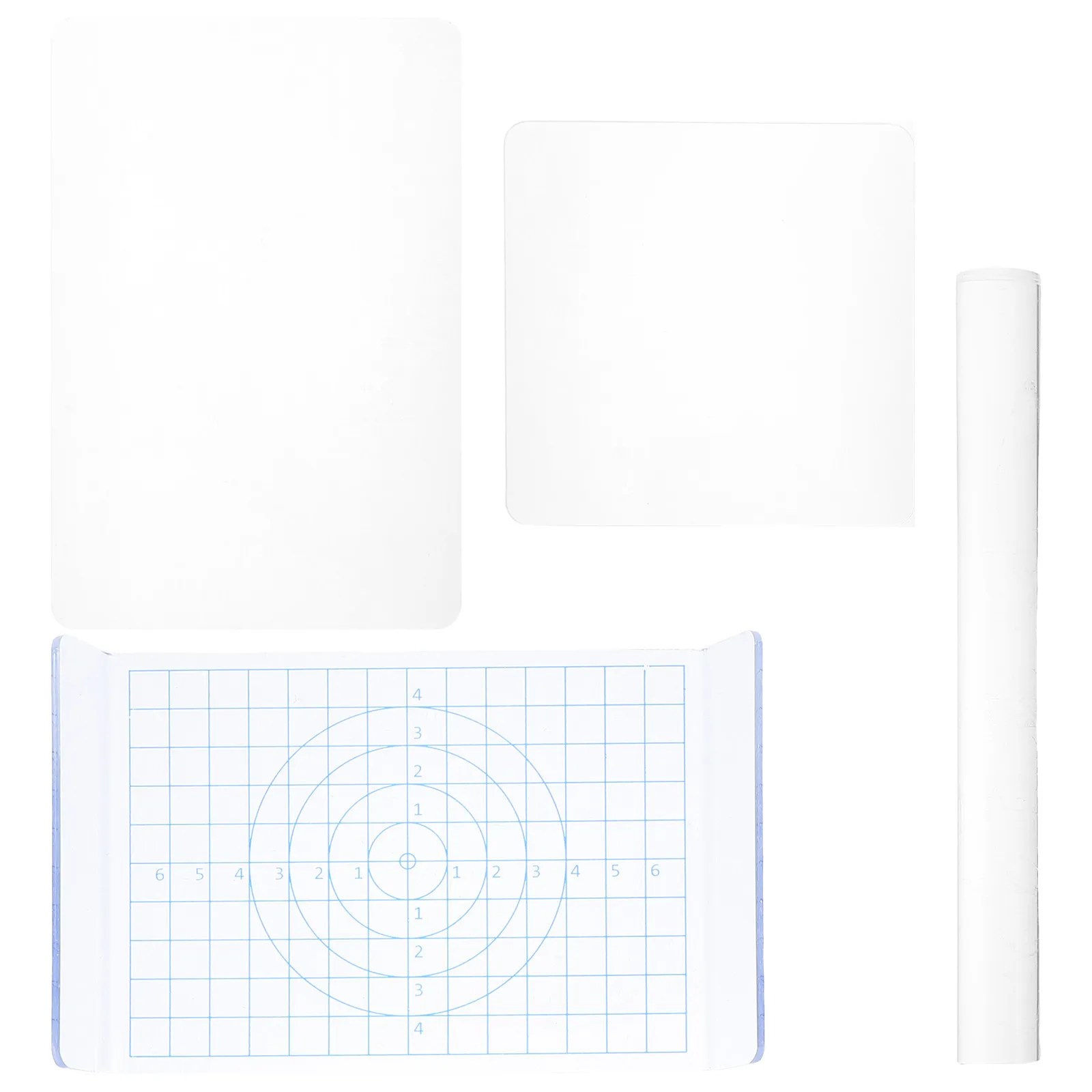 

1 set 1 Set Acrylic Clay Roller Tools Clear Polymer Clay Rolling Pin Square Rectangle U-Shaped Sheet Press Board For Diy Pottery