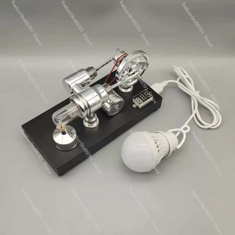 Stirling Engine Model Alcohol Generator,External Combustion,Thermal Power Thermal Energy Machine,Physical Thermodynamics Experie