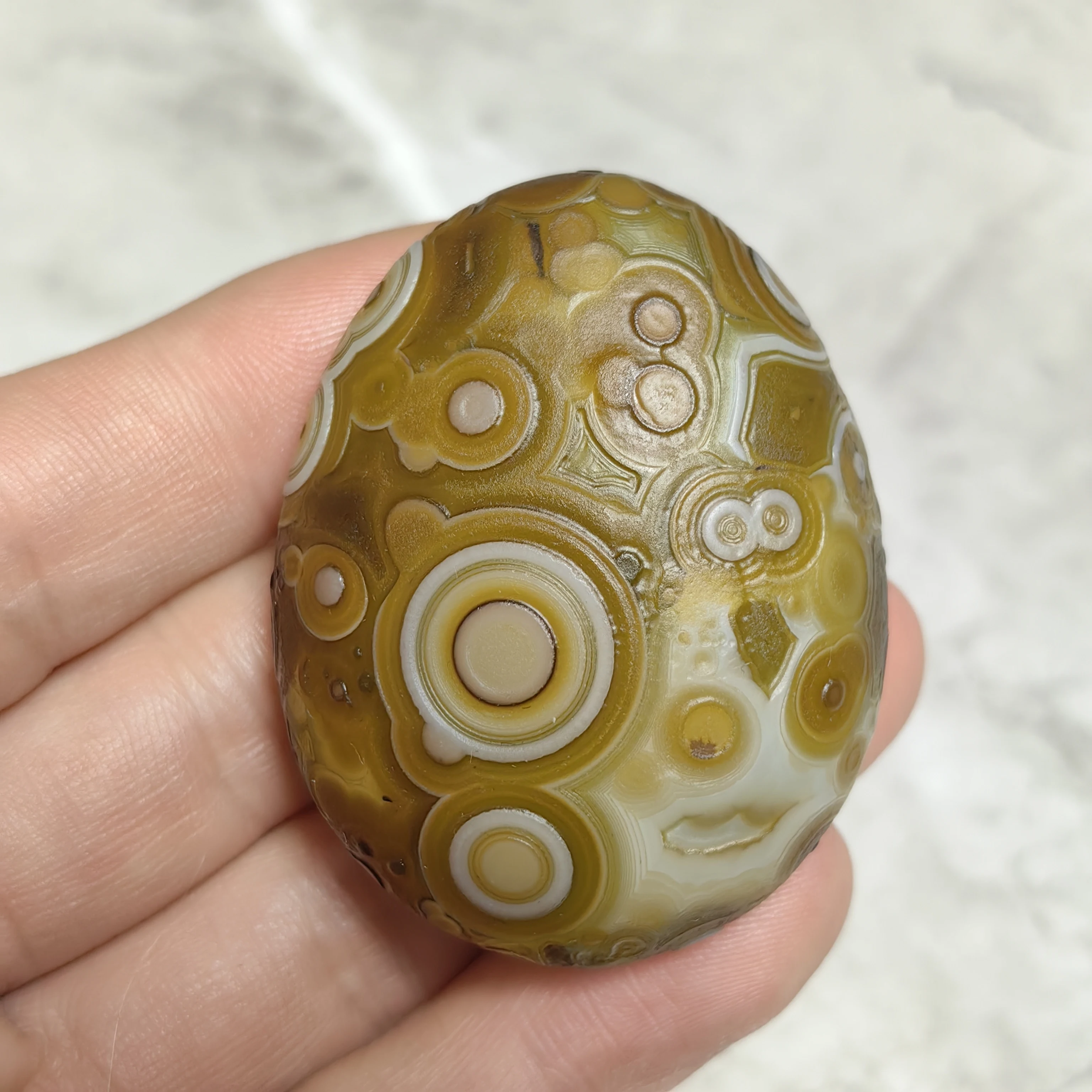 Pure Natural Gobi Sardonyx with Divine Eye Unpolished Gem for DIY Talismans, Meditation & Attracting Positive Energy