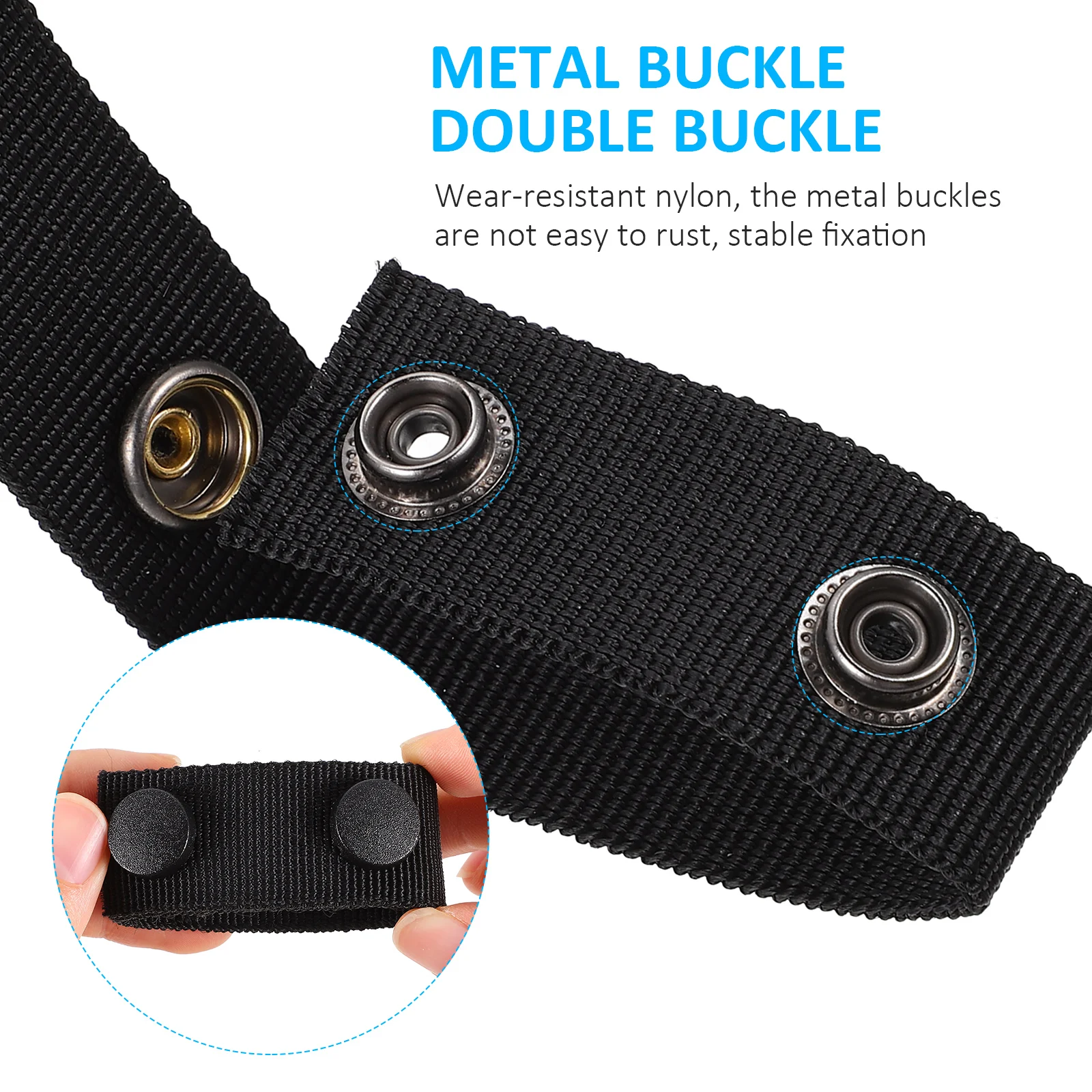 

5pcs Belt Keepers Snap Duty Accessories Camping Hiking Durable Nylon Strong Bearing Belt Anchor Backpack