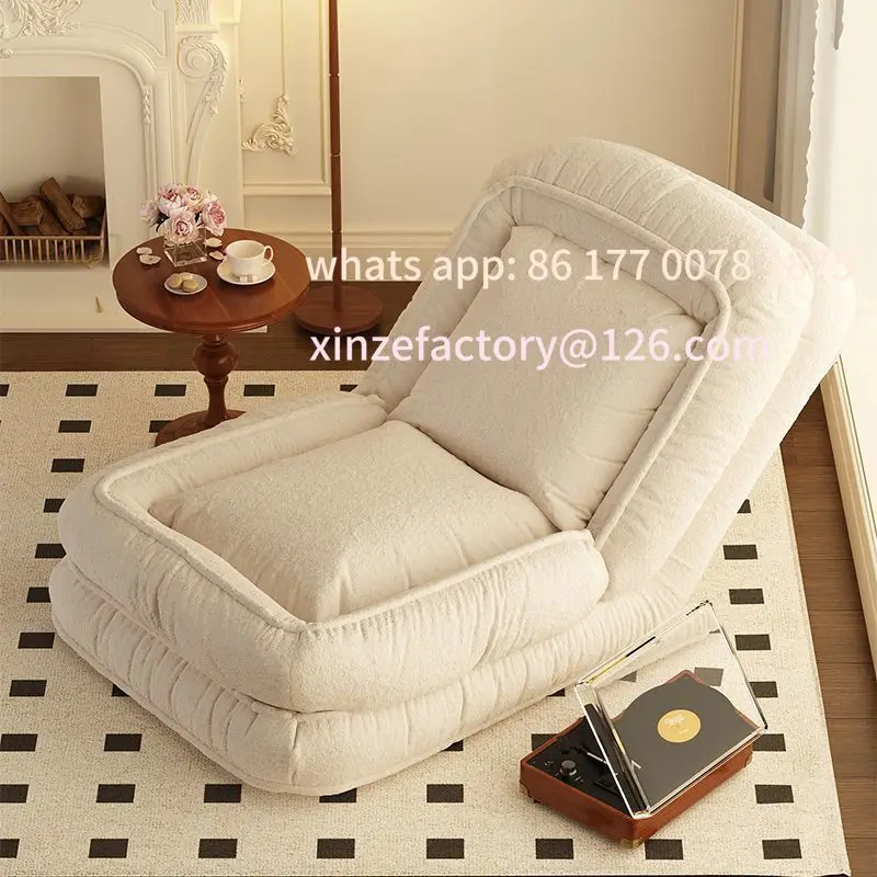 Customizable Human kennel lazy sofa sleepable reclining tatami sofa small apartment lazy sofa bed folding dual-purpose chair