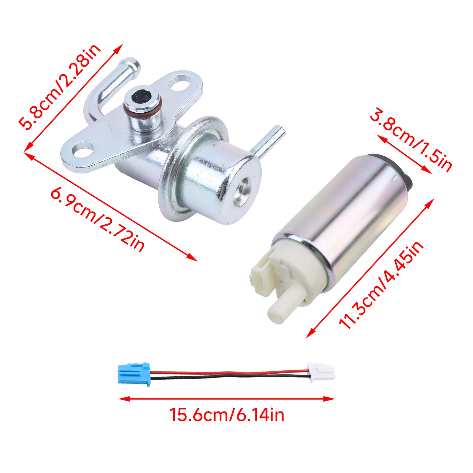 Fuel Pump and Regulator Kit for Yamaha F115 Four-Stroke Engine,2000-2004,68V-13907-00-00,Replaces 60V-13907-00-00