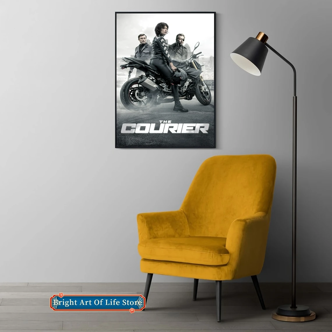 

The Courier (2019) Classic Movie Poster Cover Photo Canvas Print Apartment Home Decor Wall Painting (Unframed)