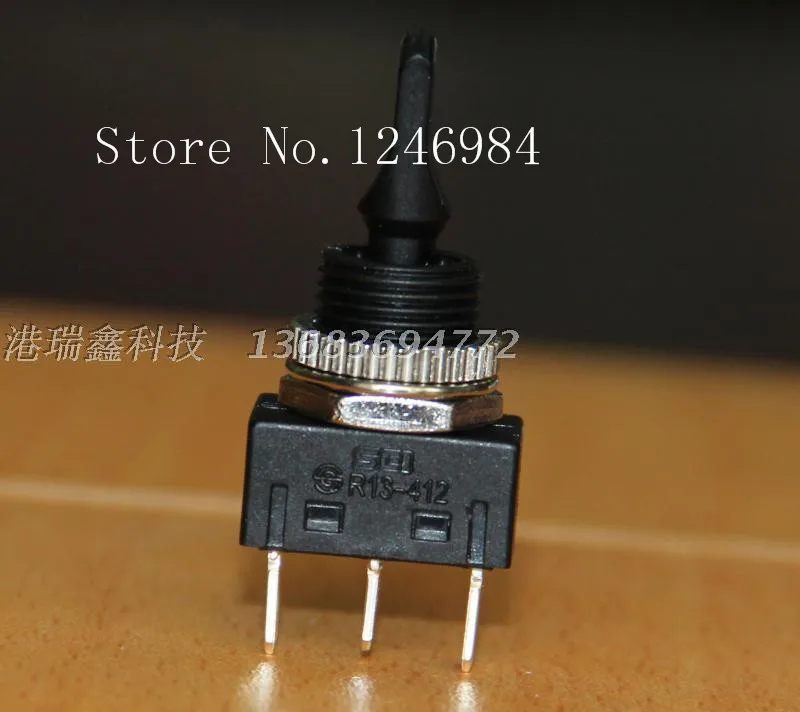 [SA] R13-412D واحد ترايبود والعتاد الثالث كبير أسود مقبض مسطح تبديل التبديل تبديل التبديل M12 تايوان جديد SCI-20 قطعة/الوحدة