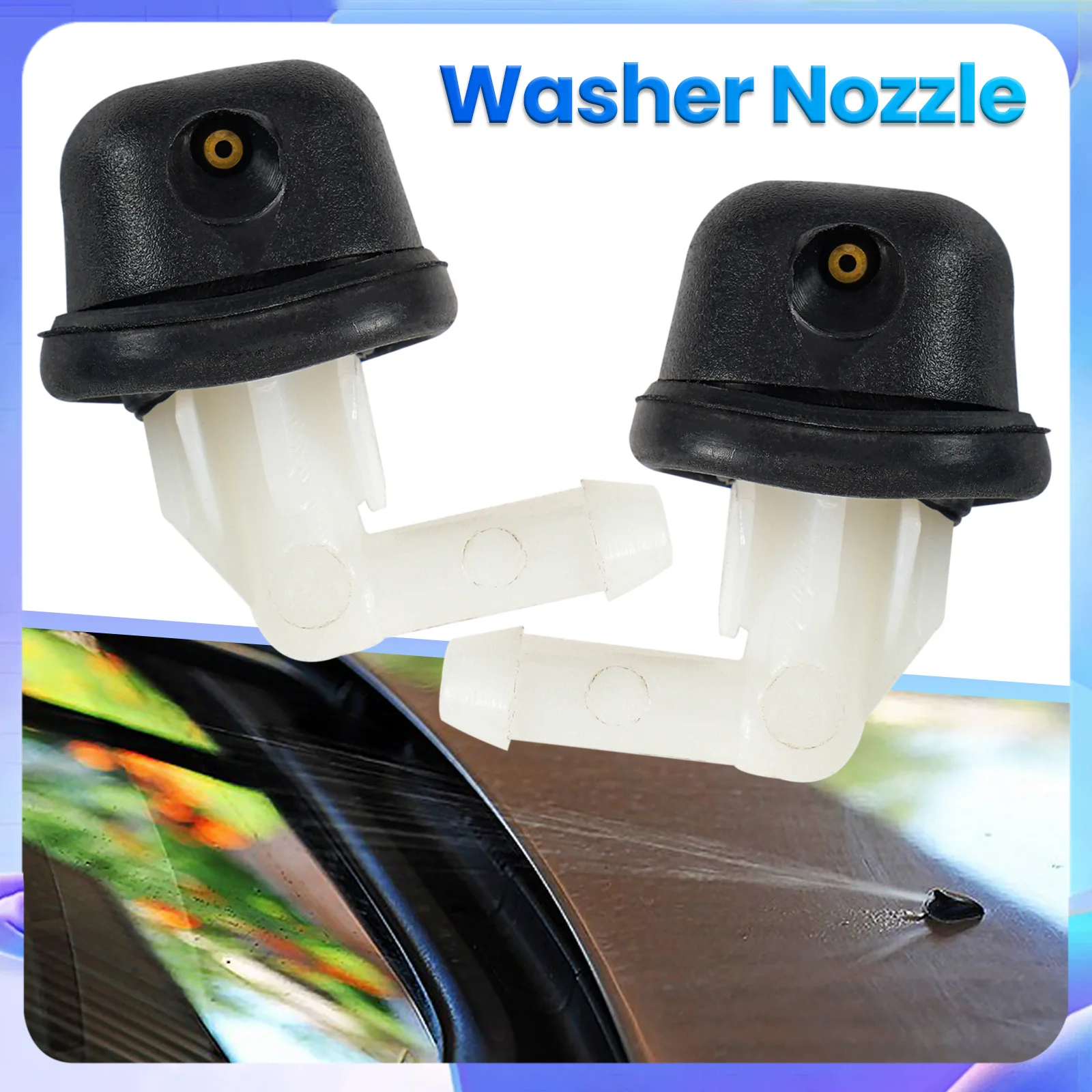 X2 Rear Windscreen Wiper Washer Nozzle Spray Jet For Citroen Xsara Xantia C4 Picasso Saxo 6438F2 6438CY 6438E0 Liquid Hood