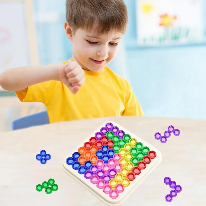 TetrisToy Mutated Square Building Blocks Puzzle Board Game Intelligence Toys Children's Day Gift Early Education Toys