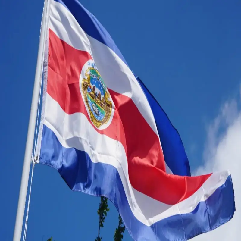 BANDERA COSTA RICA 90x150cm poliéster de alta calidad impreso colgante Costa rica banner decoración banderas de actividades