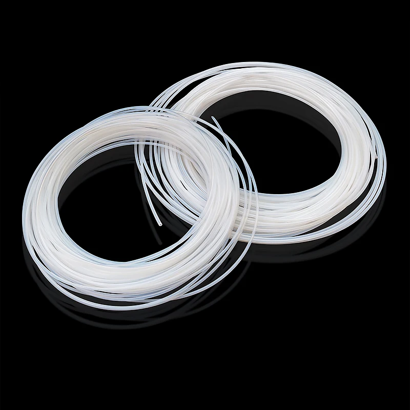 1~5m PTFE Tube Insulated Hose Milk White ID 0.2 0.5 1 2 2.5 3 4 5mm 600V For Extruder J-head Rigid Pipe 3D Printer Parts
