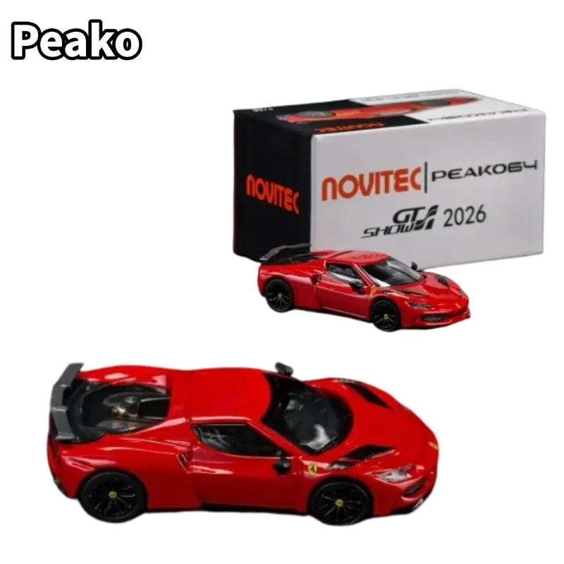 

GTshow 2026 Peako 1/64 Novitec 296 N largo die-cast alloy car model, a gift for boys, an adult collection decoration item.