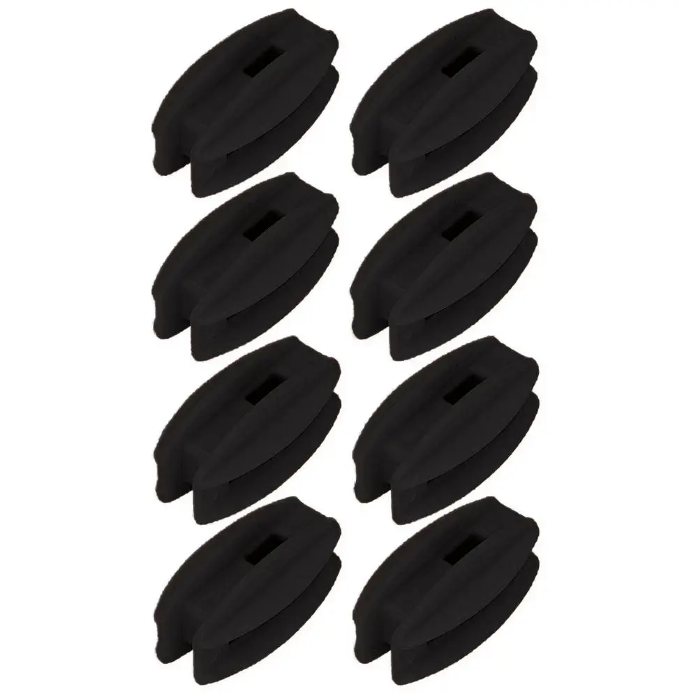20PCS ABS Material Electric Fence Insulator Black Universal Corner Post Insulator Easy to use Compact Plastic Donut Insulator