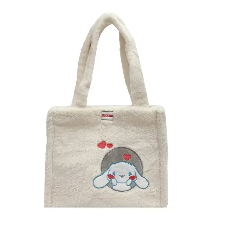 Sanrio-Bolsa Hello Kitty para meninas, grande capacidade, bolsa de ombro dos desenhos animados, bolsa de maquiagem fashion, Kuromi e bento, nova