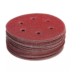 9inch 225mm 6 Hole Sanding Discs Hook & Loop Adhesive Sandpaper 40-2000grit Abrasive Sheets Electric Wall Polisher Polishing Pad