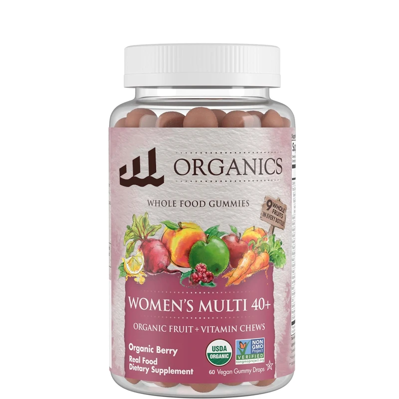 

Organizations Women's 40+Soft Sugar Vitamin - Non GMO, Vegetarian - Methyl B12,C,and D3- Free of Gluten, Soy, and Dairy Products