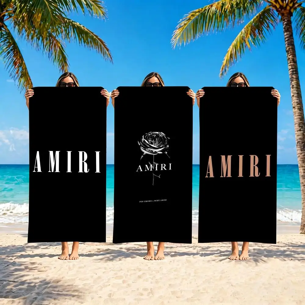 Toalla de la marca AMIRI, toalla suave para piscina, regalo para viajes, gimnasio, ducha, camping, secado rápido, toallas de playa grandes para deportes