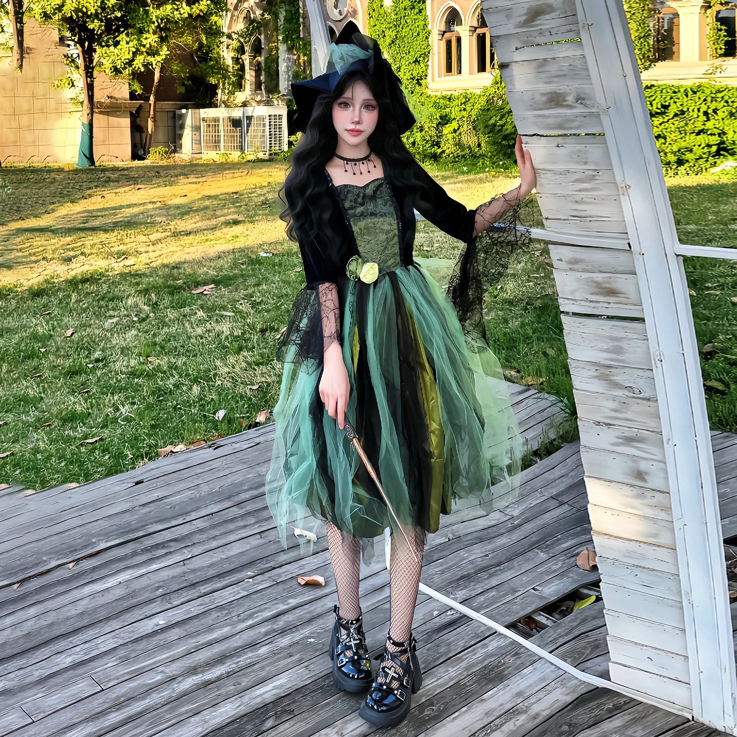 Halloween costume, magic witch costume, carnival watch, witch dress, stage performance costume, Wizard of Oz cosplay - view 2