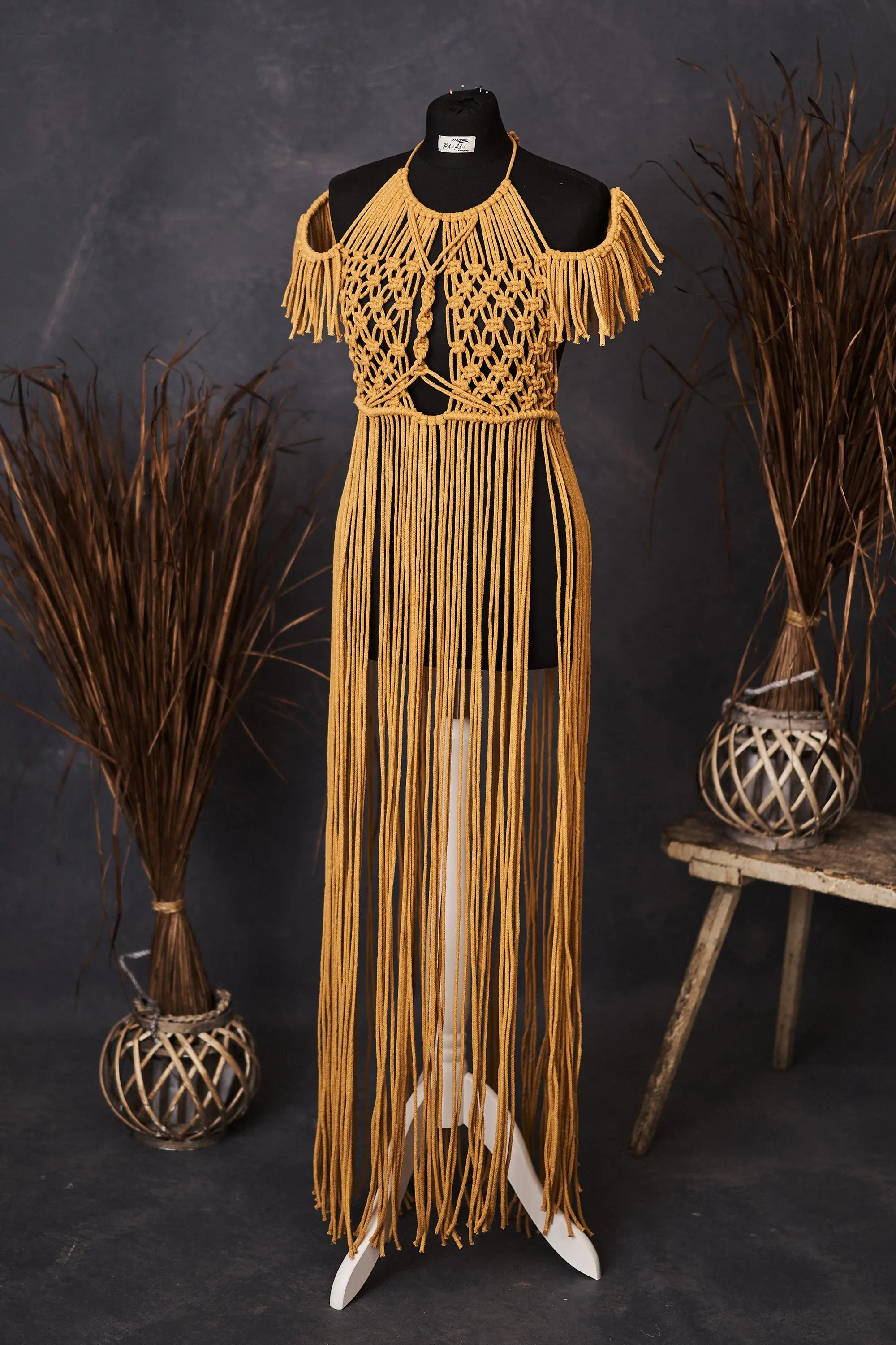 Macrame Maternity Dress for photo shoot, bohemian rope dress, boho gown for  pregnancy session, - AliExpress 1501