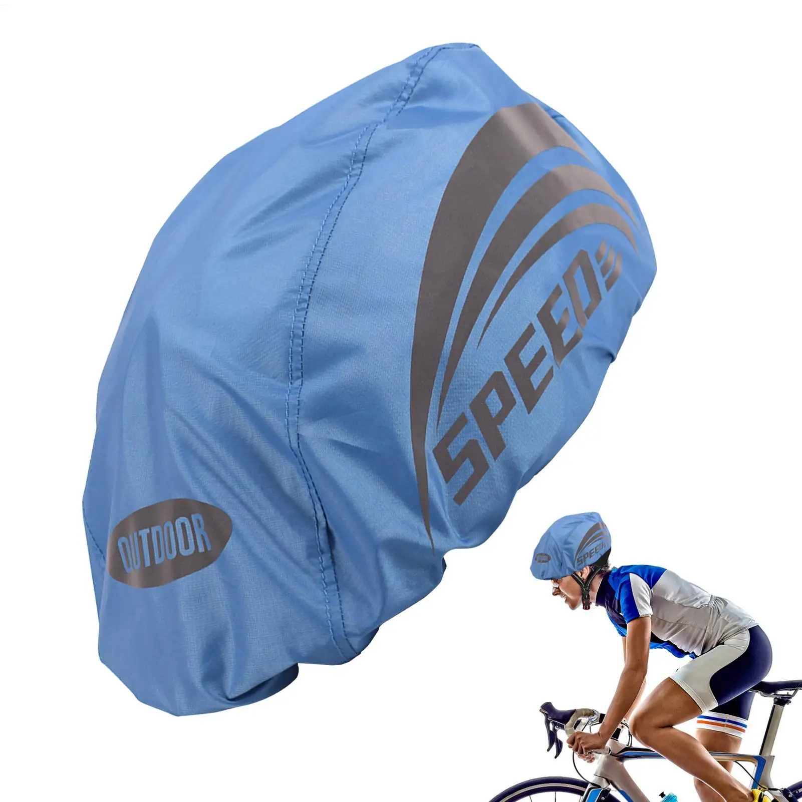 

Waterproof Helmet Rain Protector Cycling Helmet Cover Dustproof Reflective Safety Road Cycling Gear For Outdoor Riding Cycling