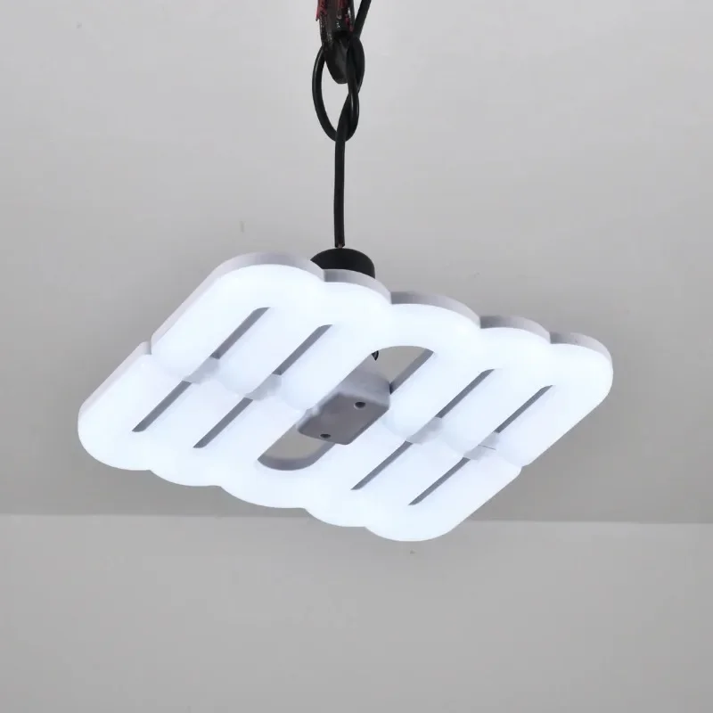 40W 60W LED Shop Light E27 Large Area Lighting Daylight Deformable Garage Lights Ceiling Easy Install Multi Position