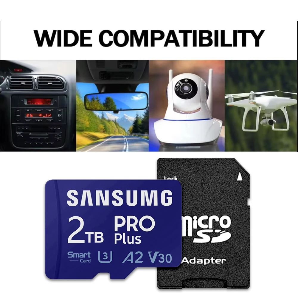 SANSUMG Original Micro TF SD Card 1TB Mini Memoria SD Memory Card 512GB 128GB For Phone Nintendo Switch Video Card SD Cards 2TB