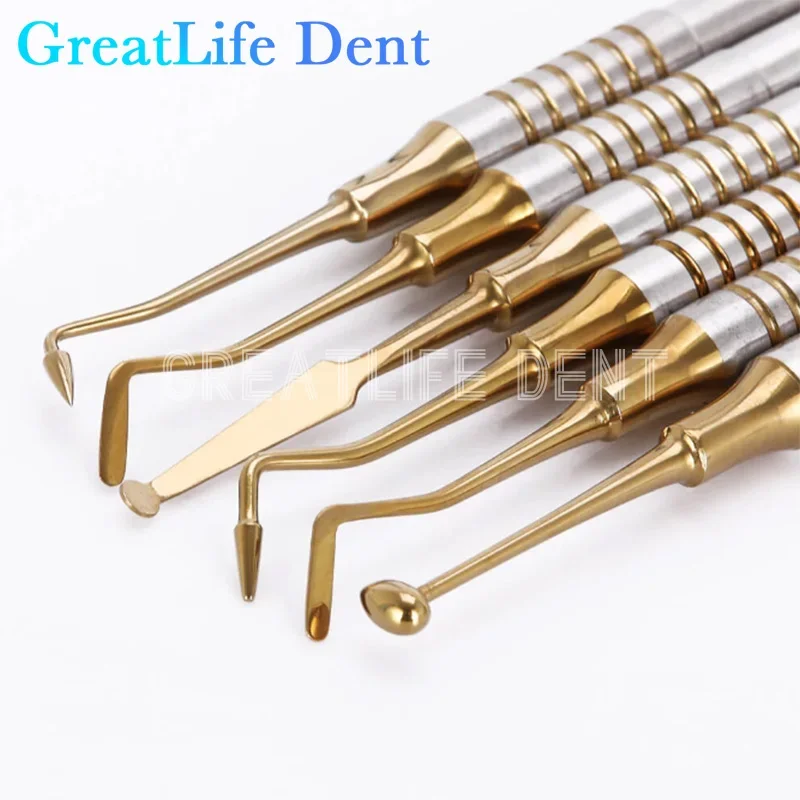 GreatLife Dent 6pcs/set Professional Equipment Dental Suraical Instruments Resin Filling Aesthetic Restoration Kit