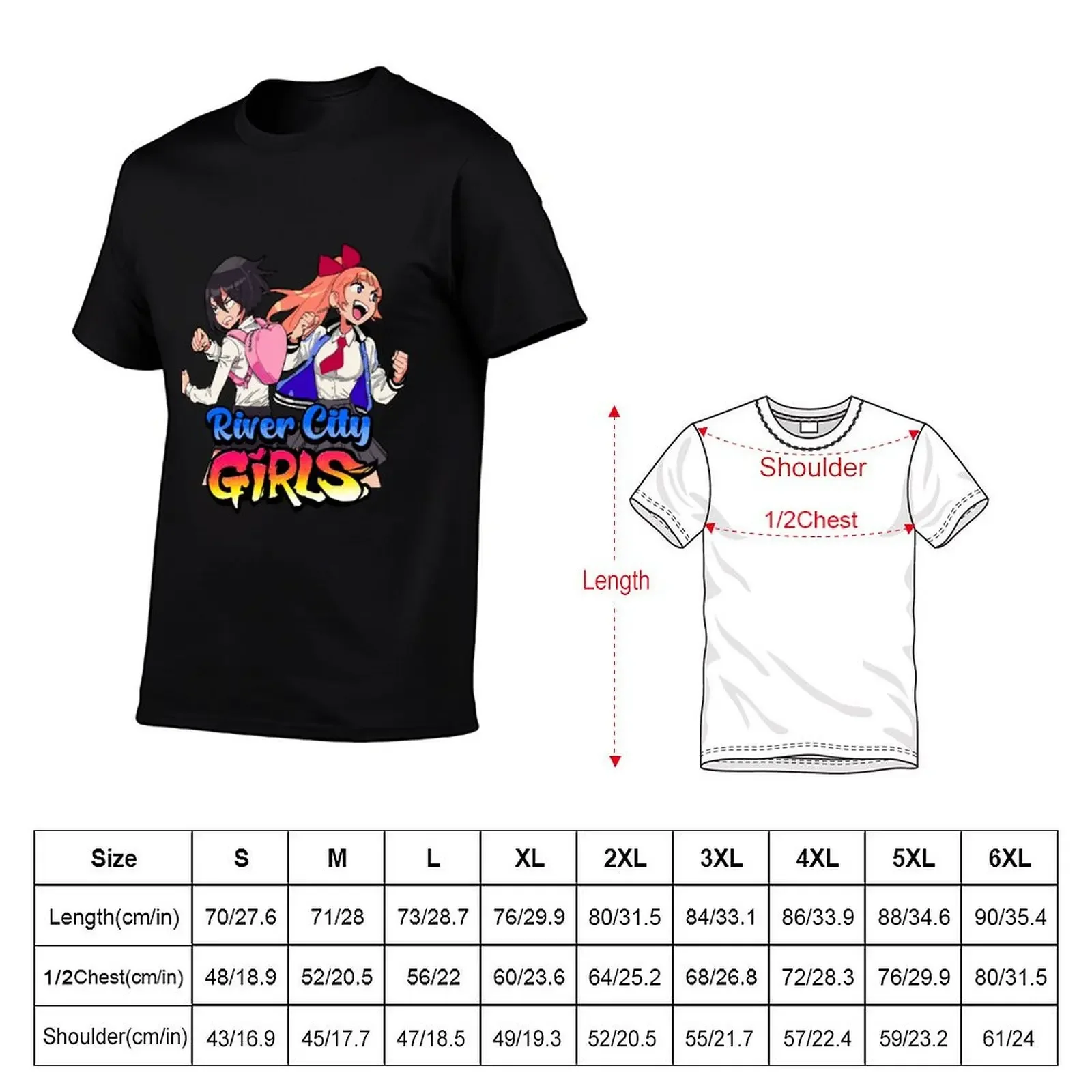 River City Girls: Misako and Kyoko w/ Logo T-Shirt cotton graphic tees animal prinfor boys plus sizes tee shirts for men