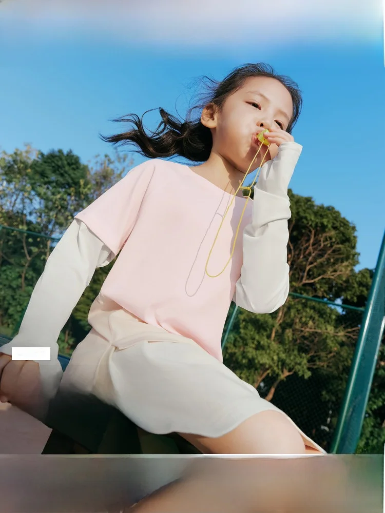 

Детская солнцезащитная одежда из бананового листа: спортивная футболка с длинным рукавом для мальчиков и девочек, быстросохнущая, для активного отдыха, с охлаждающим эффектом