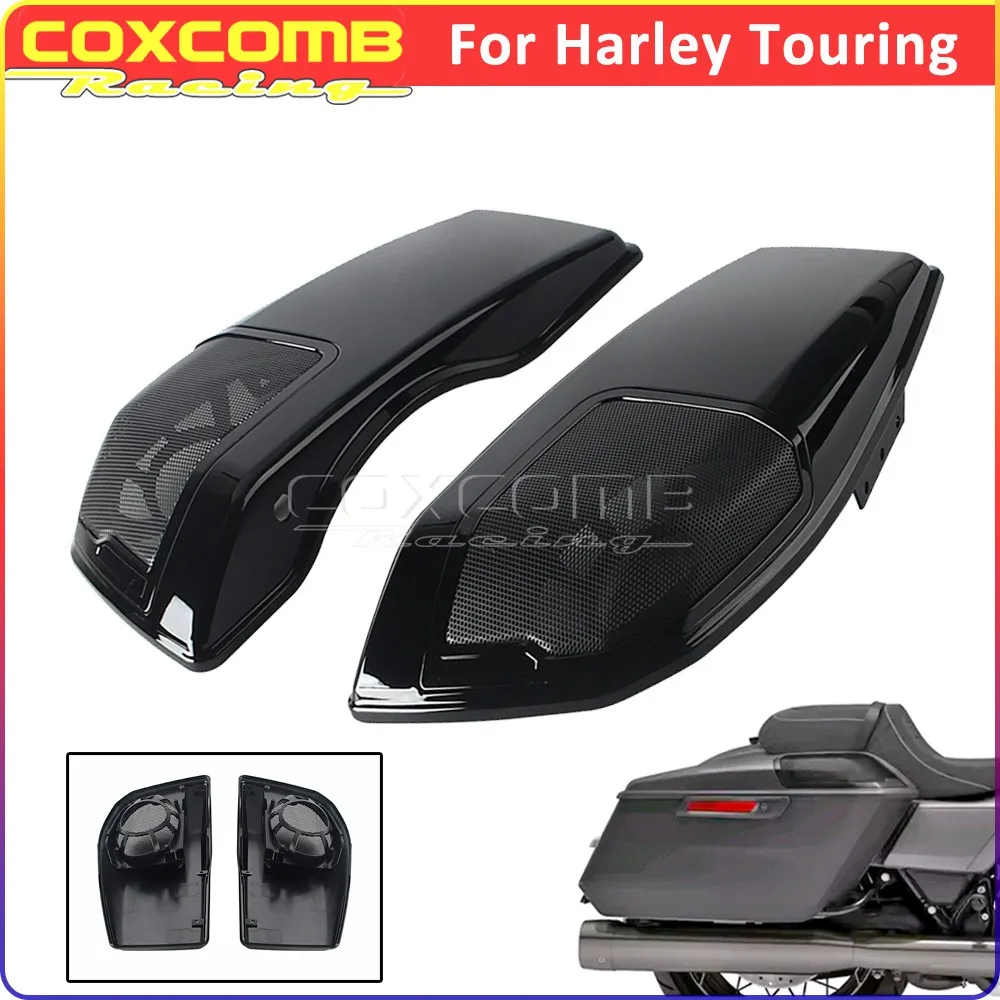 Saddle Bag Cover Motorcycle Saddlebag Lids For Harley Touring Road Glide FLTRX CVO FLTRXSE ST FLTRXSTSE Street Glide FLHX FLHXU