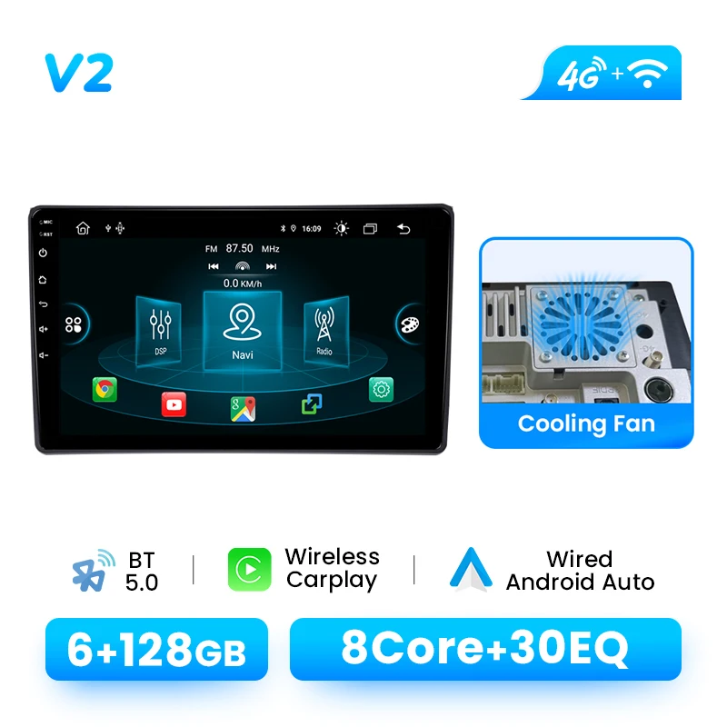 Draadloze CarPlay Android 14 autoradio voor Audi A4 B6 2000-2009 9 inch IPS touchscreen 8-core GPS navigatie DSP Bose multimedia geen 2-DIN autoradio head unit