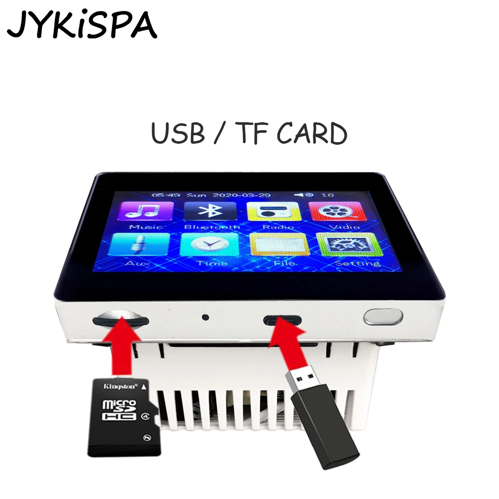 4 Kanäle im Wand verstärker mit Bluetooth USB TF Radio für Home Music Playback System Smart Home Audio