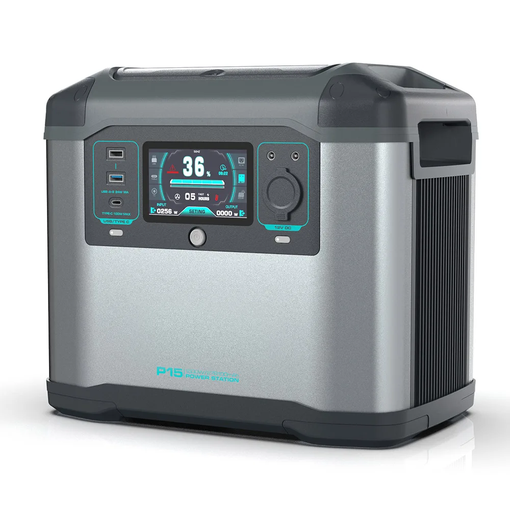 

Портативная уличная электростанция UPS 1500 Вт с литиевой батареей Lifepo4, быстрая солнечная панель, автомобильный источник питания для дома и стартера