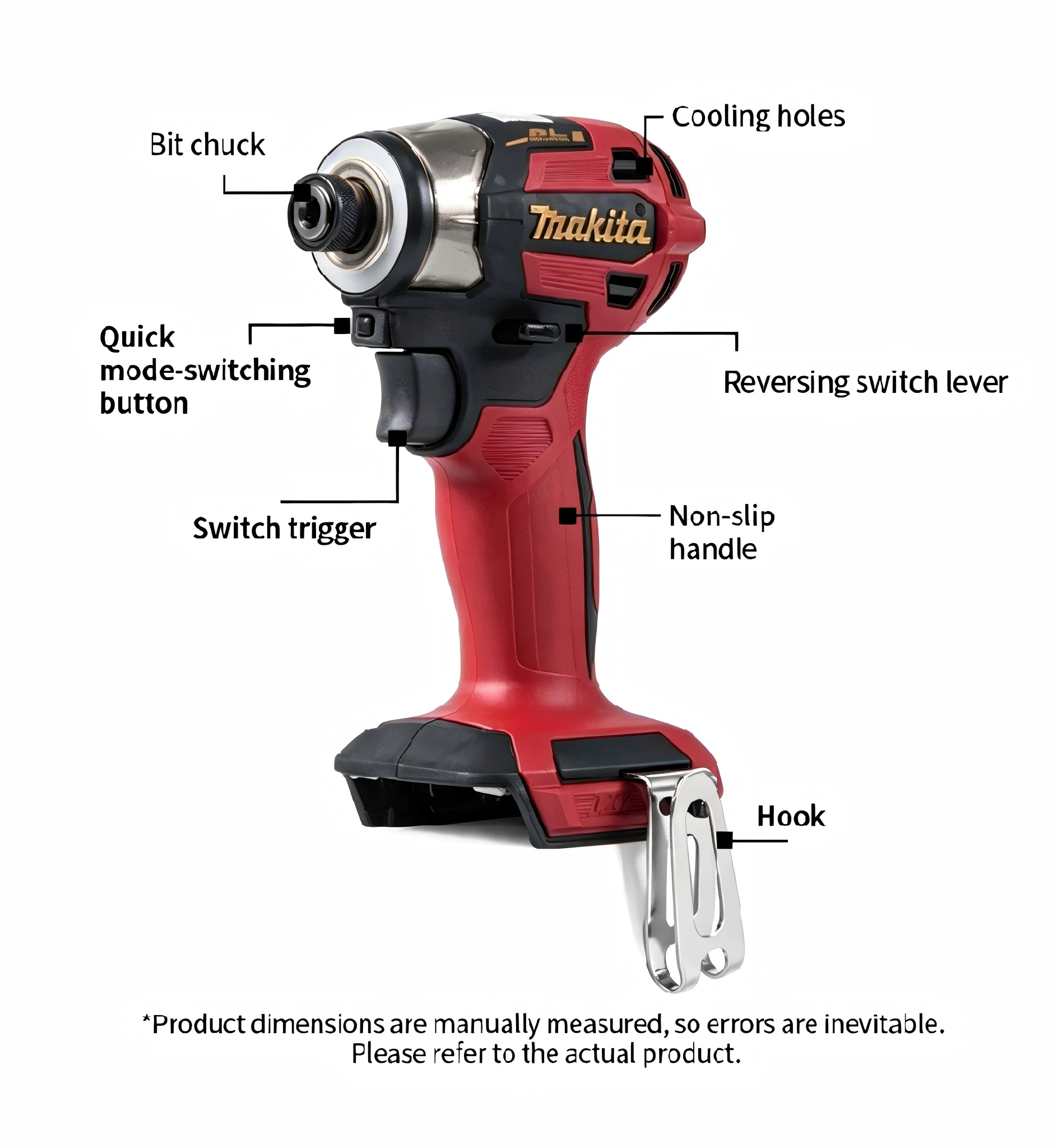 Makita DTD173 20th Anniversary Limited Edition Premium Color Brushless Impact Driver 18V Cordless 180N.m Power Tool for Wood Bol