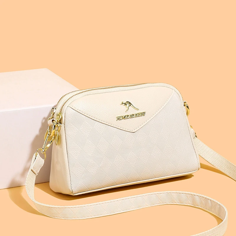 

Casual Women Handbag Soft Leather Shoulder Crossbody Bags for Women Fashion Print Ladies Messenger Tote Bag Sac A Main