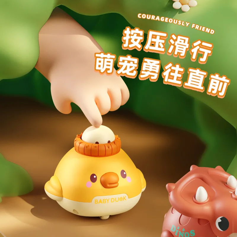 

Douyin cute pet children's toy press sliding inertia pull back car animal dinosaur baby puzzle