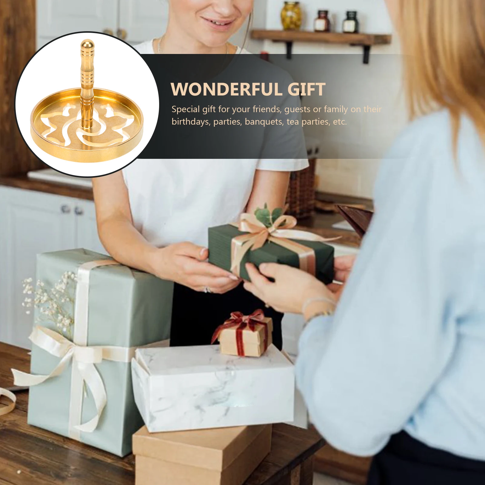 

1Pcs Premium Copper Incense Ash Press Seal Ergonomic Handle Home Office Yoga Room Tea Party Gift Incense Press Tea Room Supply