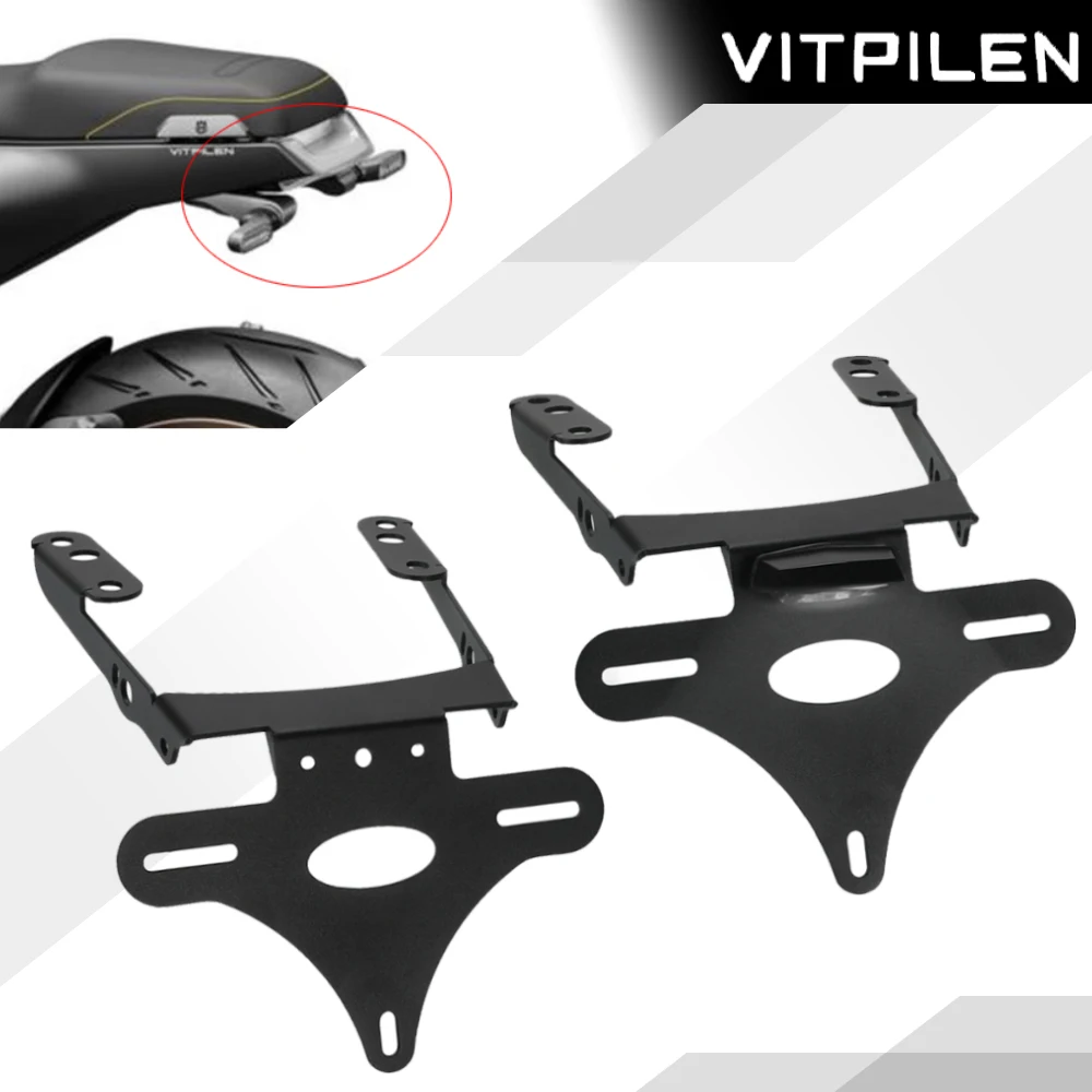 

Motorcycle License Plate Holder Tail Light Bracket Fender Eliminator Kit For Husqvarna VitPilen 401 SvartPilen 125 200 250 401