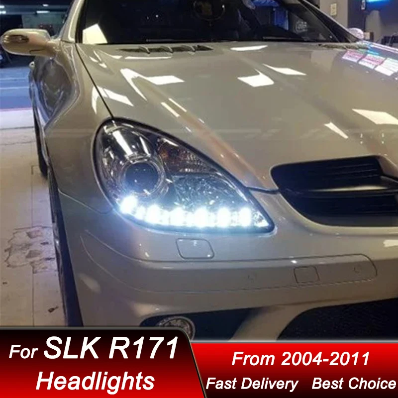

Car Headlights For Mercedes-Benz SLK R171 04-11 emark style full LED Auto Headlamp Assembly Projector Lens Accessories Kit
