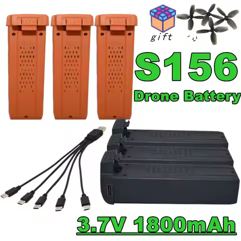 S156 Drone Original Battery 3.7V 1800mAh High-Capacity Rechargeable Li-Po Battery Battery/Charger Suits with Gift Propeller
