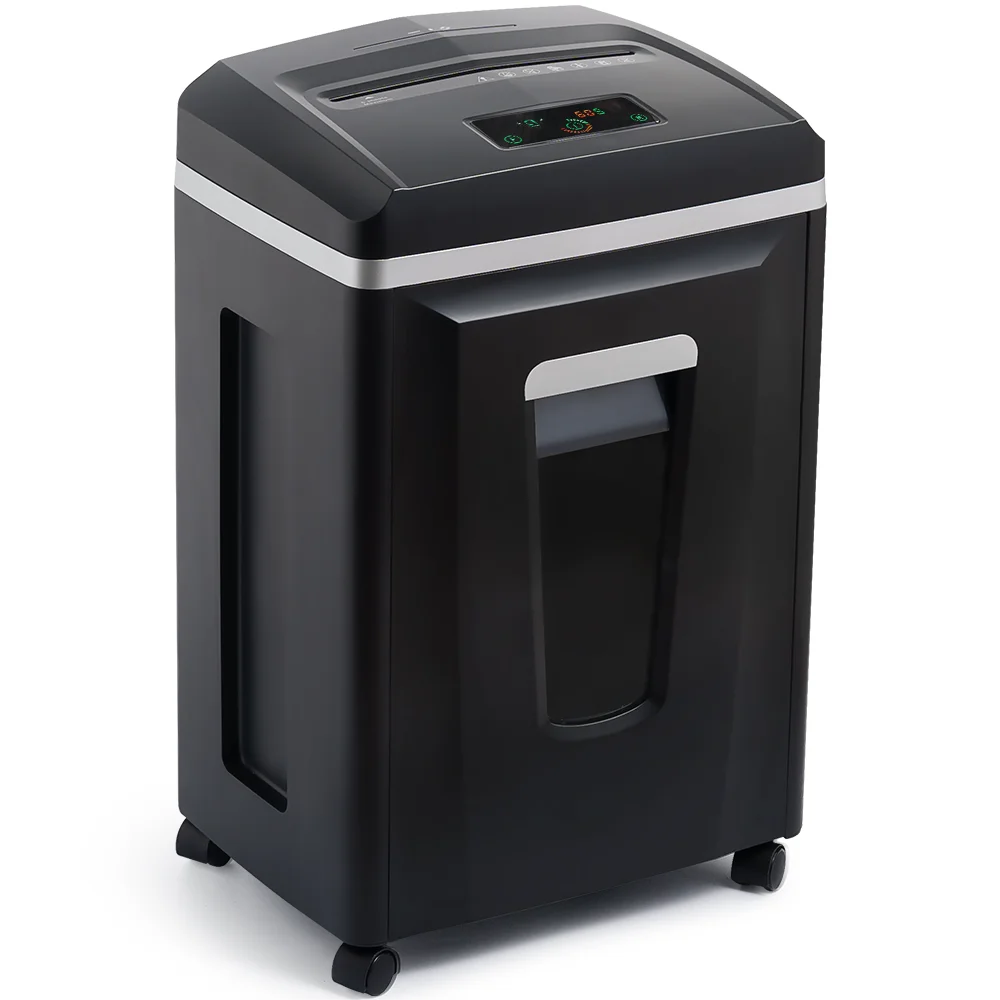 1mm*1mm Manual Paper Shredder Commercial P7 23 Liter 6 Sheets Shredded Cards CD DVD Black Professional Paper Shredder for Office