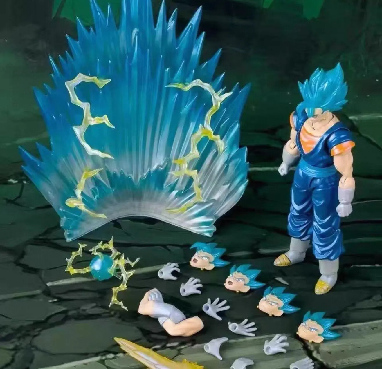 In Stock Demoniacal Fit Son Goku Broly Martialist Super Saiyan Blue Action Figure Dragon Ball Z 3.0 Figure Shf Ssj Anime Models - view 2