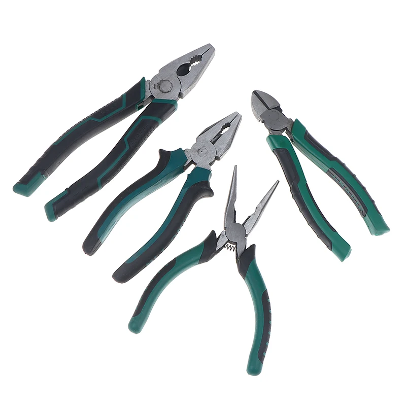 Tool Kit Essential; 6/8 Inch Steel Wire Cutter; Pointed Nose and Diagonal Pliers