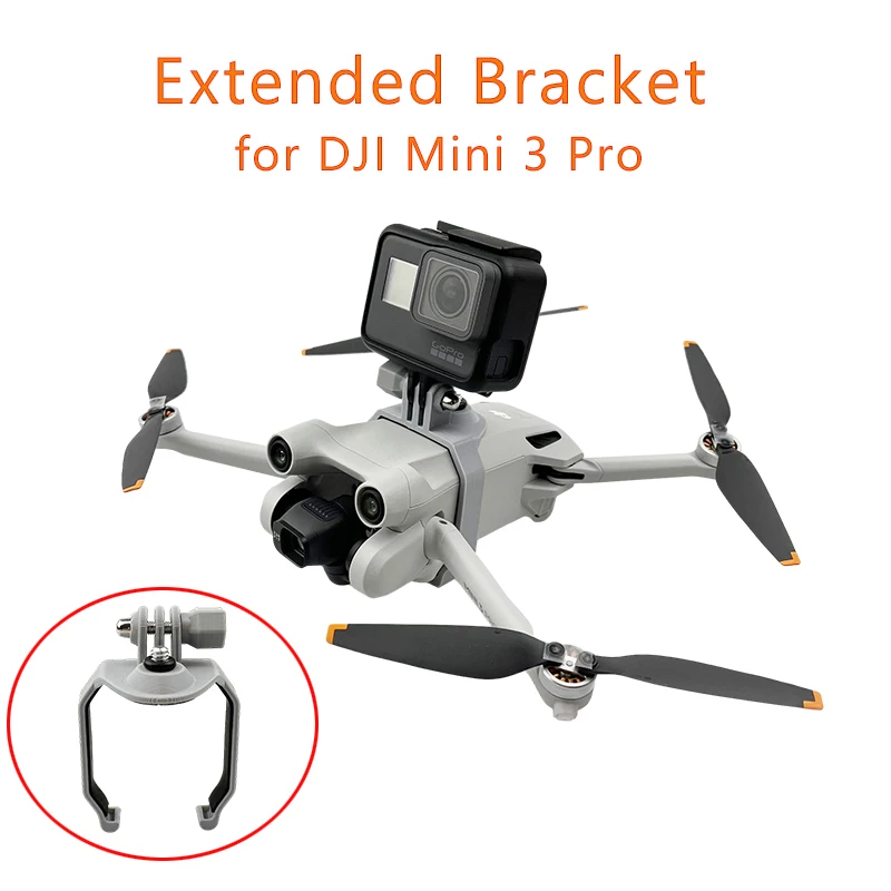 

Для DJI MINI 3 Pro Drone Top Удлинительный кронштейн держатель подставка для камеры для Insta360 Gopro 11 10 9 Аксессуары Штатив Поддержка