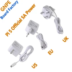 Official Original 5V 5A Power 27W USB Type-C PD Power For Raspberry Pi 5