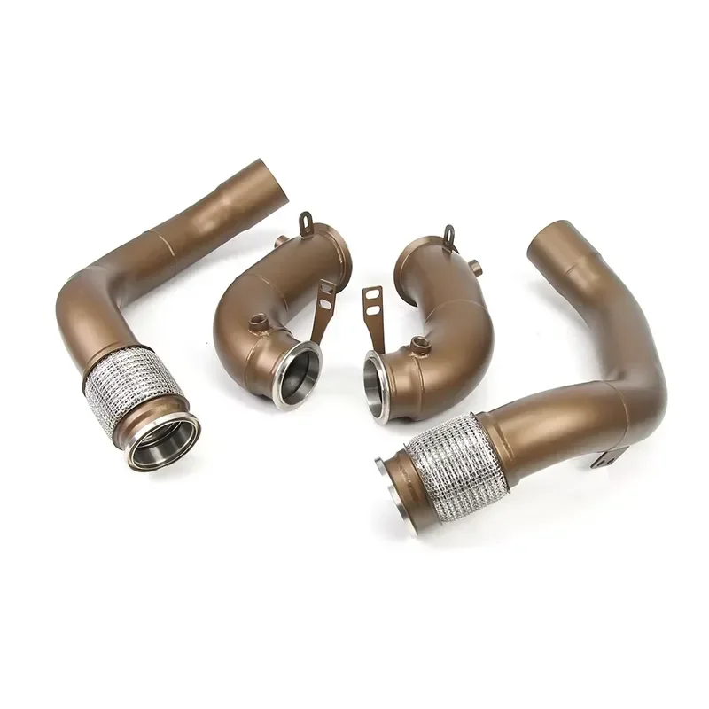 KYOSTAR High Performance Ceramic Coating Exhaust Downpipe for BMW 2018-2023 F90 M5 F91 F92 F93 M8 S63 4.4T V8 Downpipe