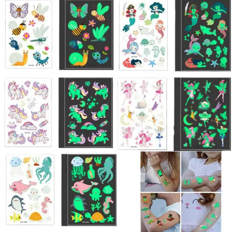36 colors Colorful Glitter Temporary Tattoo Set Glitter Powder Makeup Brush Tattoo Glue Tattoo Party Face Body Art Kits For Kids