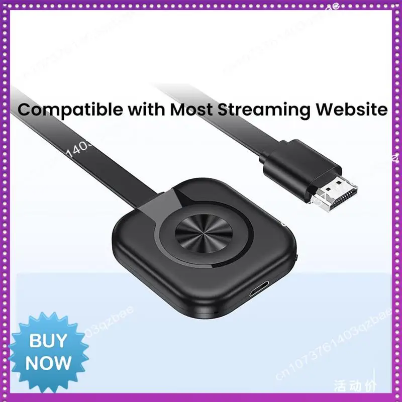 

Hot Ltem 1080P Wireless Display Adapter - Mirascreen -Compatible Wifi Dongle For TV, Projector, Monitor, PC, Windows, Mac