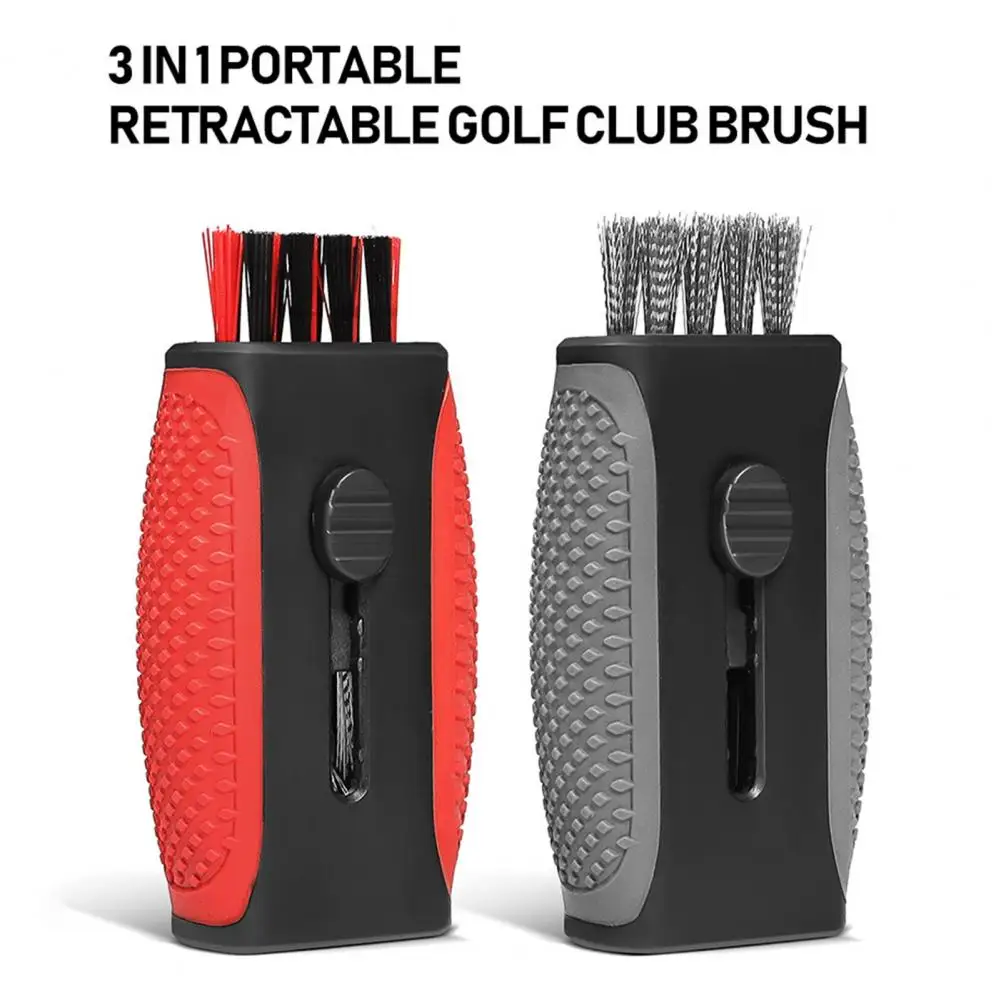 Golf Club Brush Golf Ball Grooves Cleaner Brush Putter Wedges Cleaner 2 in 1 Retractable Golf Club Cleaning Tool Golfs Accessory