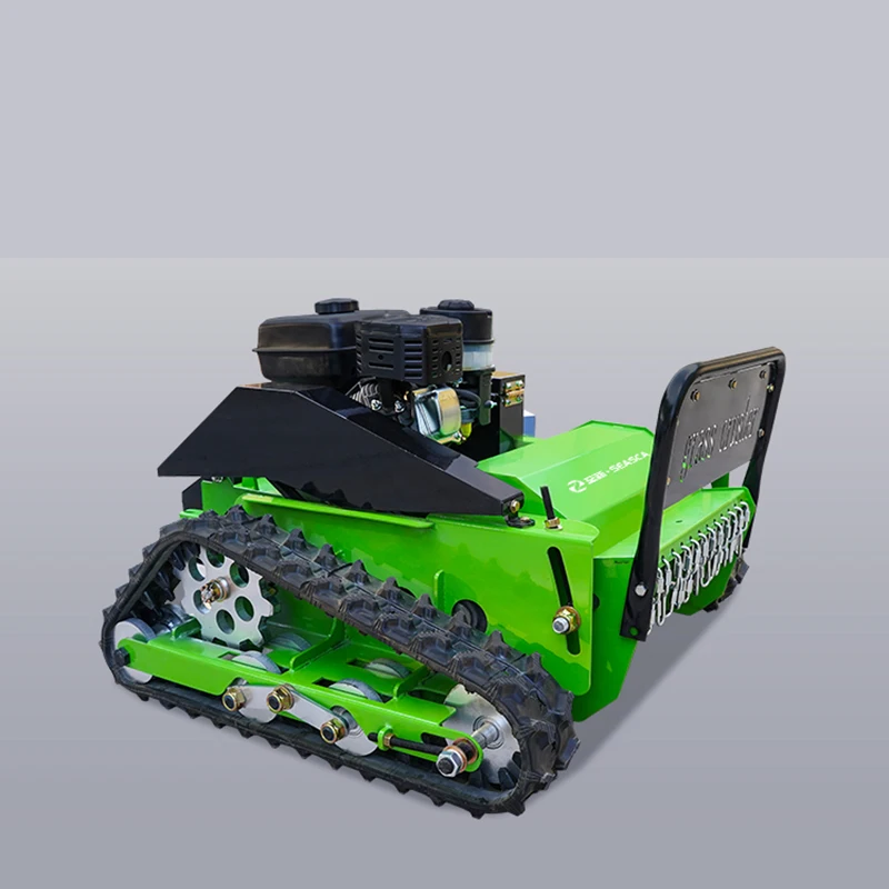 Self-Generating Crawler Type Remote Control Lawn Mower All-Terrain Steep Slope Grass Crusher for Fruit Rubber Making Machinery