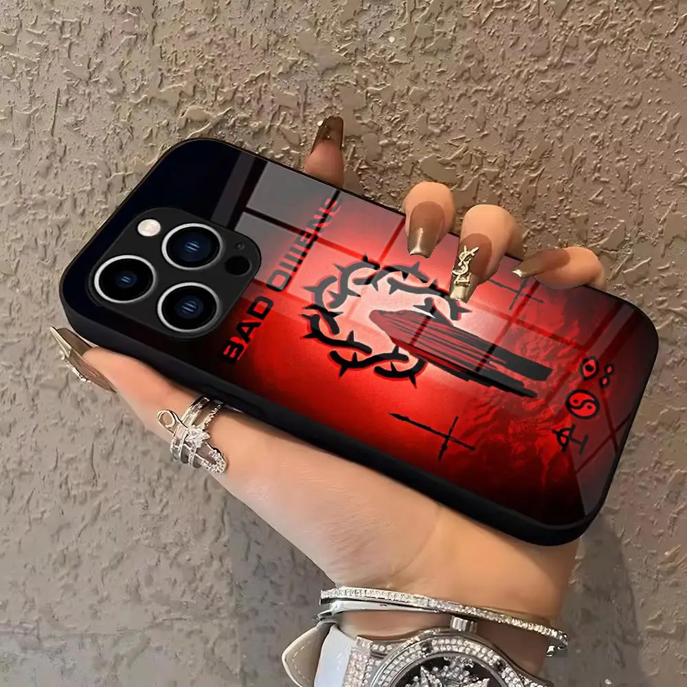 

Music Bad Omens Phone Case For IPhone 17 16 15 Pro Max 14 13 12 Mini Plus Samsung S25 Glass phone case